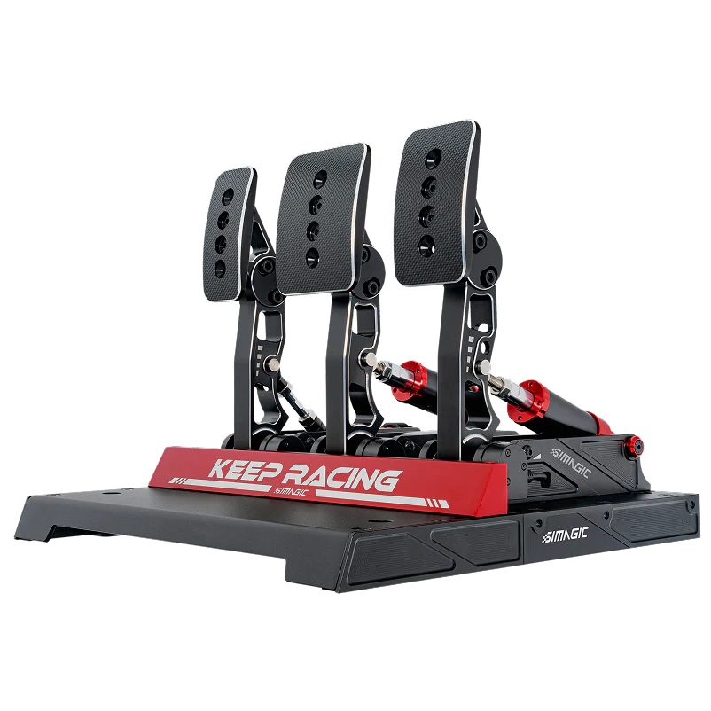 Simagic Alpha EVO Pro 18Nm Wheel Base, GT NEO Steering Wheel, 3 Pedal Set, Dual-Mode Shifter & Handbrake - Image 4