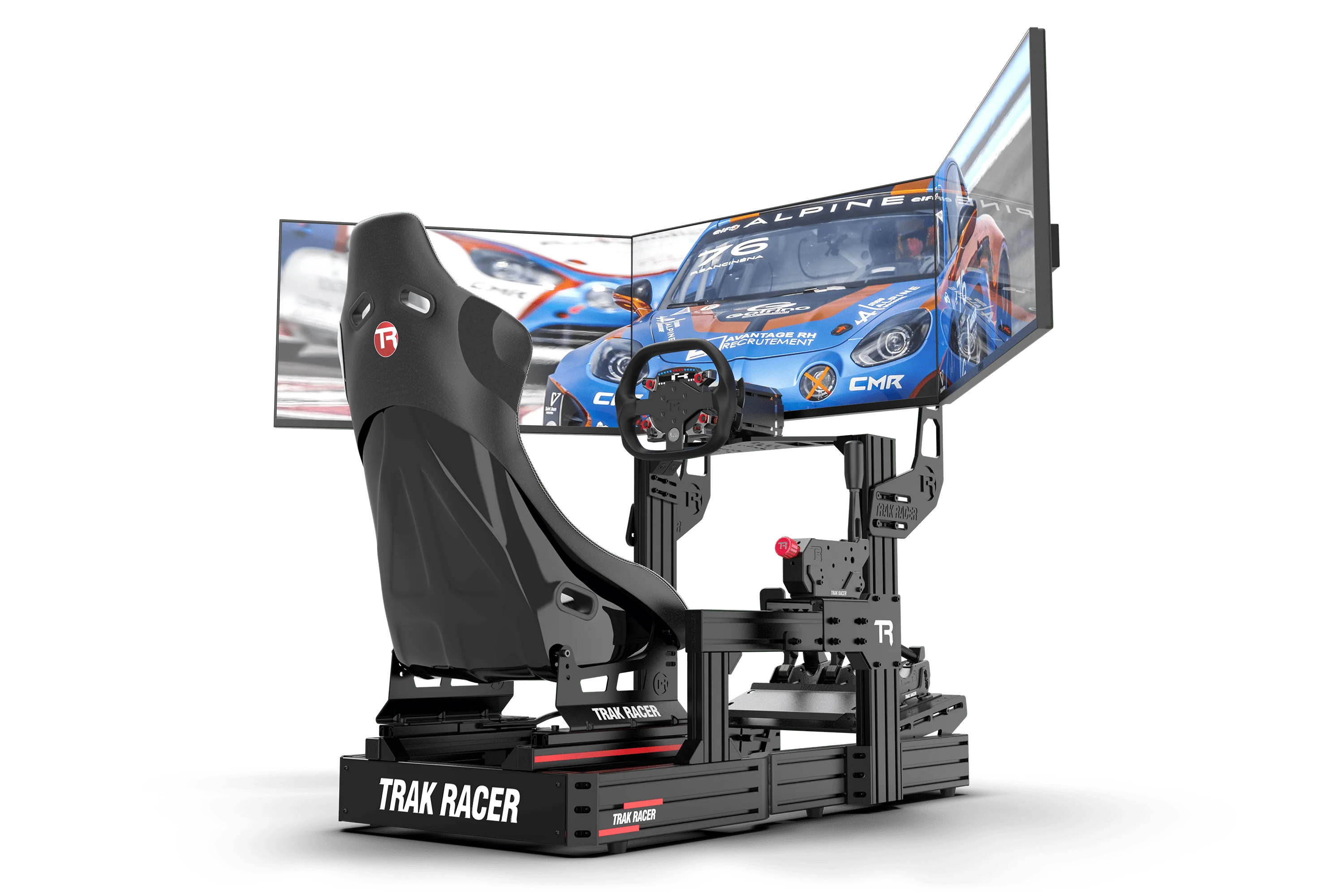 Cockpit-Mounted Triple Monitor Mount - Supports up to 45" Displays