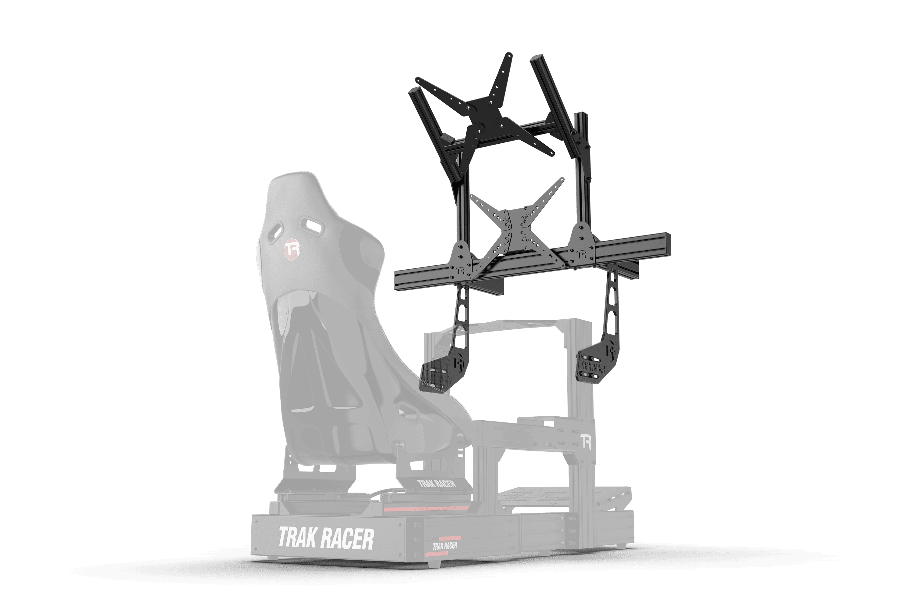 Cockpit-Mounted Dual Monitor Stand - Supports up to 80" Display - Image 2